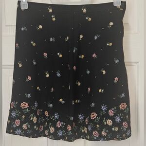 Christoper & Banks Floral Mini Skirt